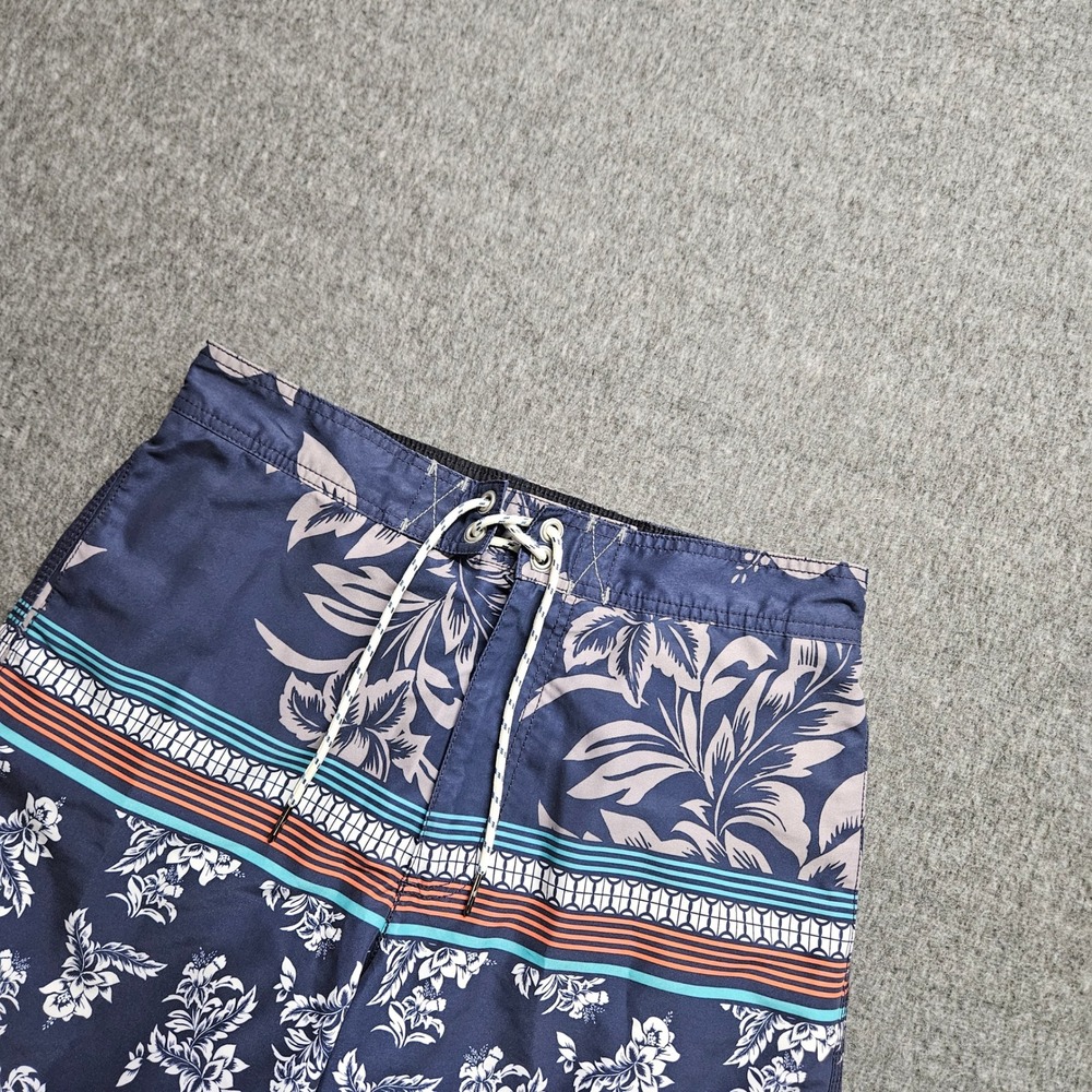 Tommy Bahama Board Shorts Men Small Blue Floral Tropical Relax Swim Trunks - Picture 1 of 10